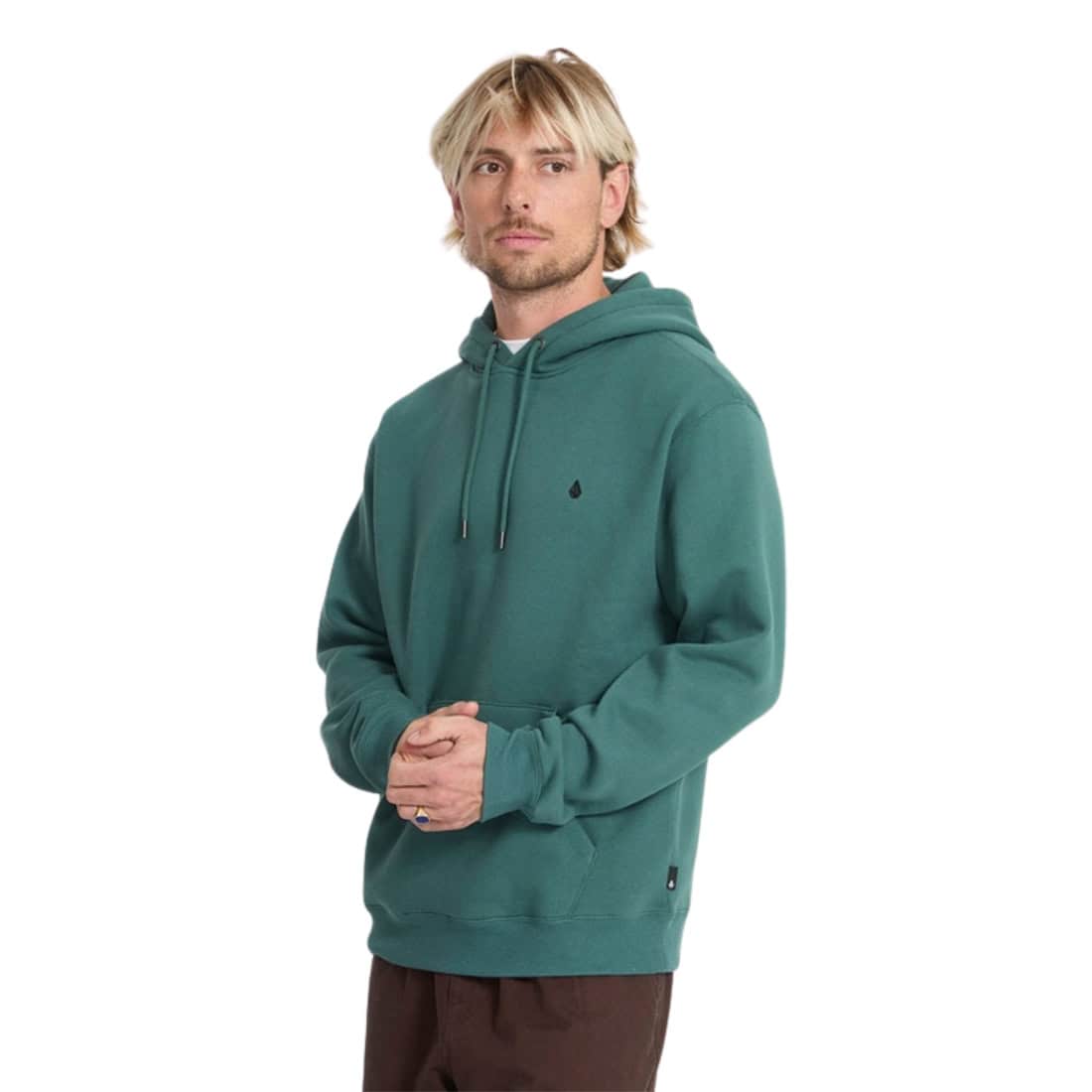 Volcom Single Stone Hoodie - Rifle Green - Mens Pullover Hoodie by Volcom