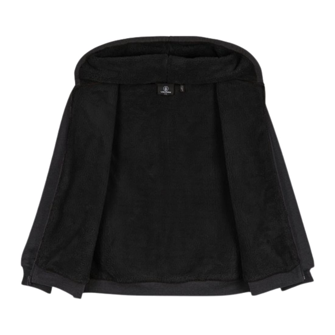 Volcom Single Stone Lined Zip - Heather Black - Mens Zip Up Hoodie by Volcom