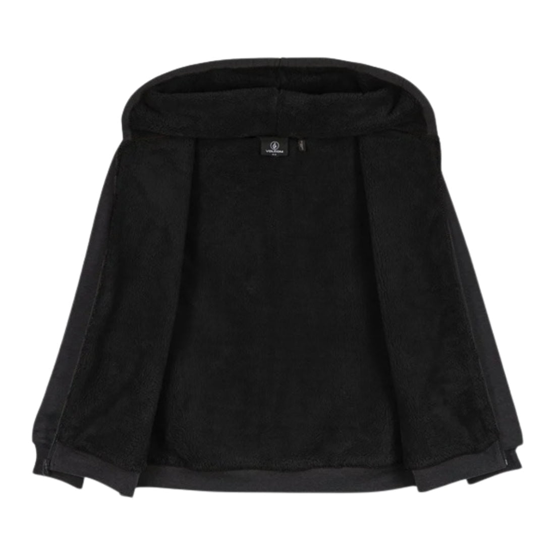 Volcom Single Stone Lined Zip Hood - Heather Black - Mens Zip Up Hoodie by Volcom