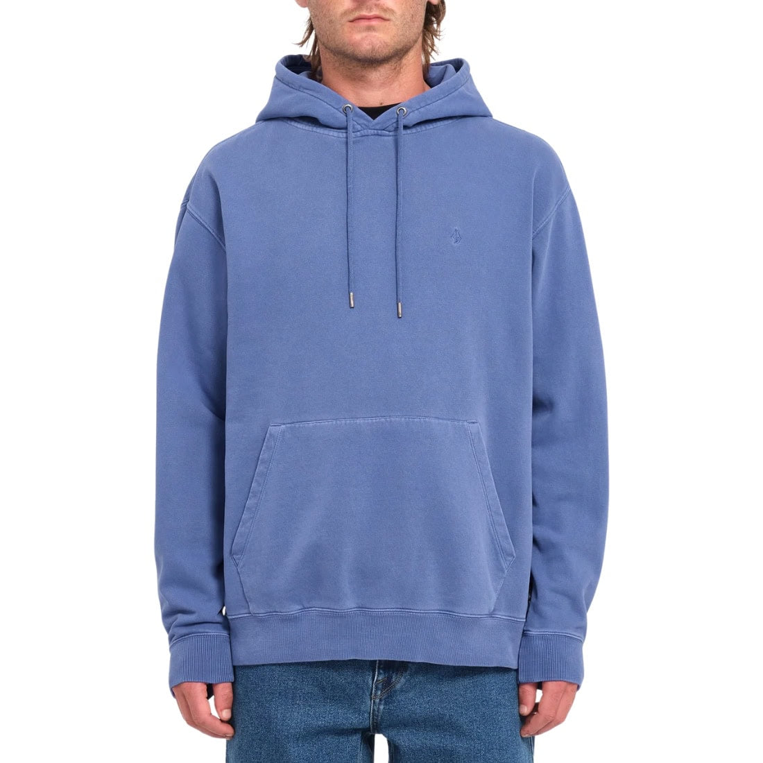 Volcom Single Stone Pullover Hood - Ballpoint Blue - Mens Pullover Hoodie by Volcom