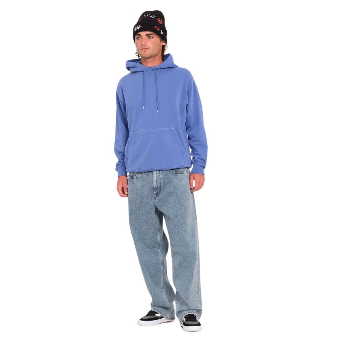 Volcom Single Stone Pullover Hood - Ballpoint Blue - Mens Pullover Hoodie by Volcom