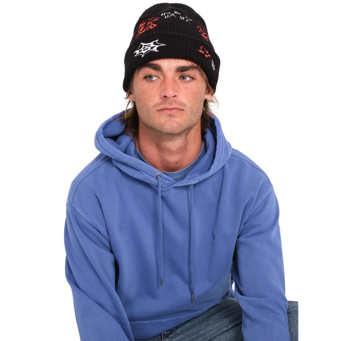 Volcom Single Stone Pullover Hood - Ballpoint Blue - Mens Pullover Hoodie by Volcom