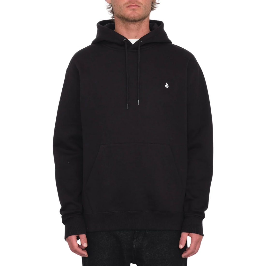 Volcom Single Stone Pullover Hood - Black FA24 - Mens Pullover Hoodie by Volcom