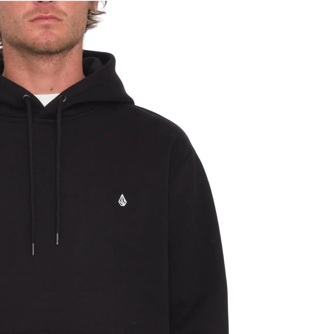 Volcom Single Stone Pullover Hood - Black FA24 - Mens Pullover Hoodie by Volcom