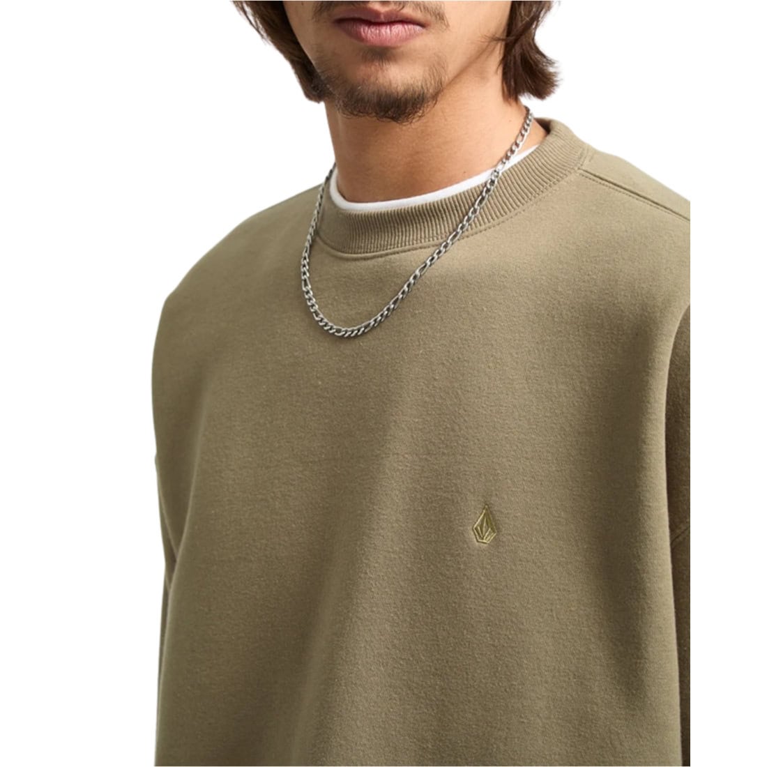 Volcom Single Stone PW Crew - Brindle - Mens Crew Neck Sweatshirt by Volcom