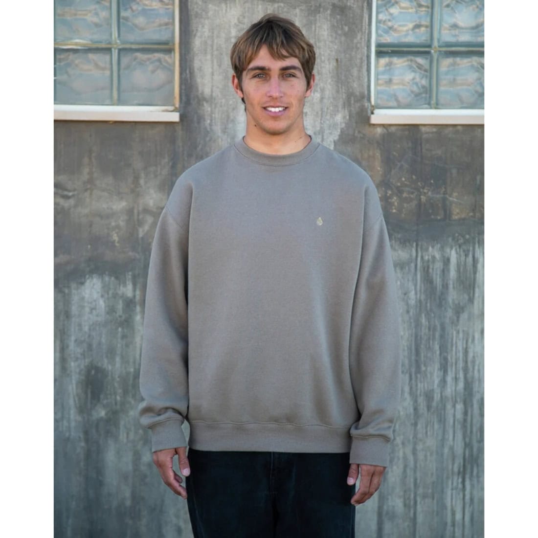 Volcom Single Stone PW Crew - Brindle - Mens Crew Neck Sweatshirt by Volcom