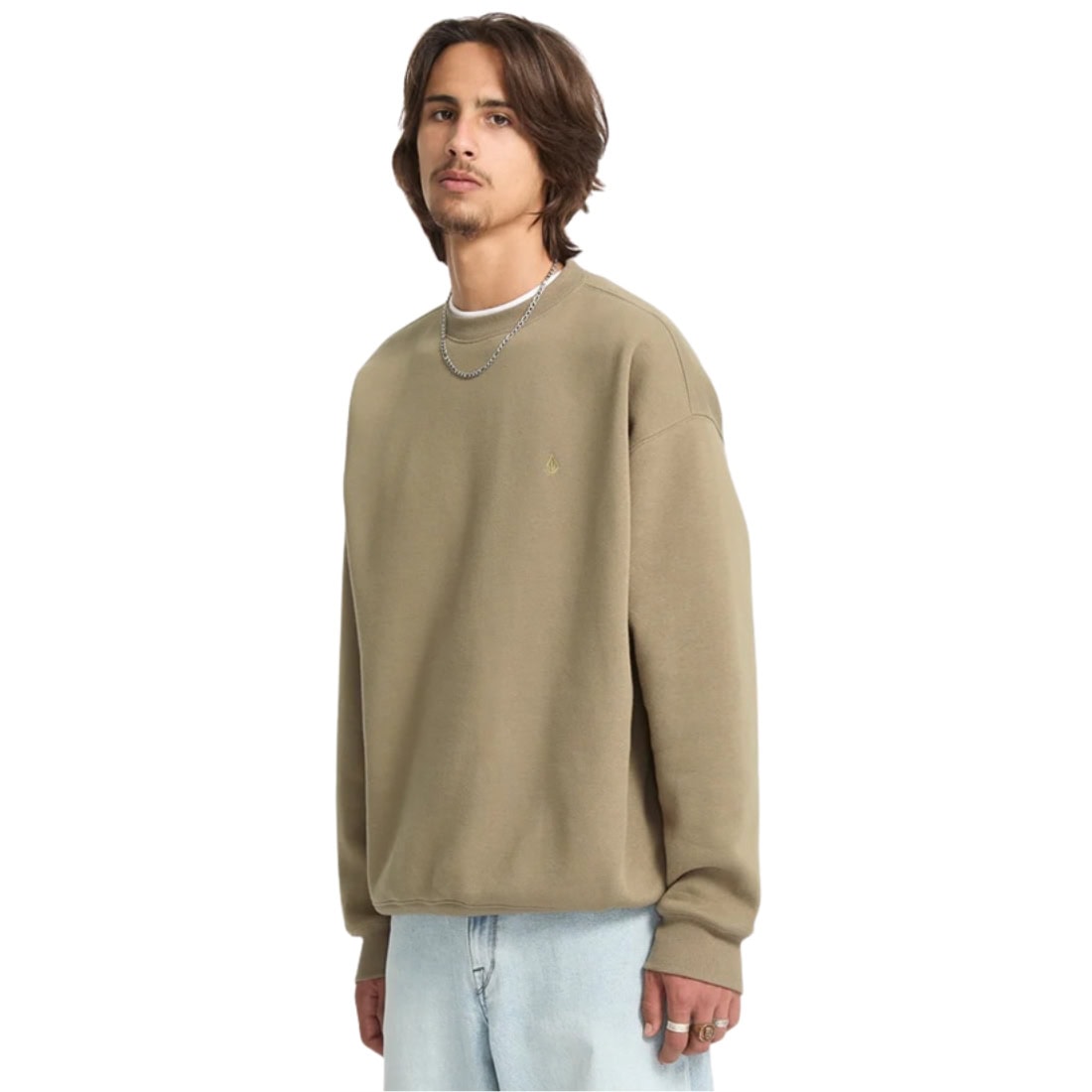 Volcom Single Stone PW Crew - Brindle - Mens Crew Neck Sweatshirt by Volcom