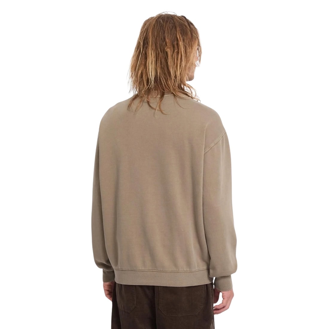 Volcom Single Stone PW Crew - Earth - Mens Crew Neck Sweatshirt by Volcom