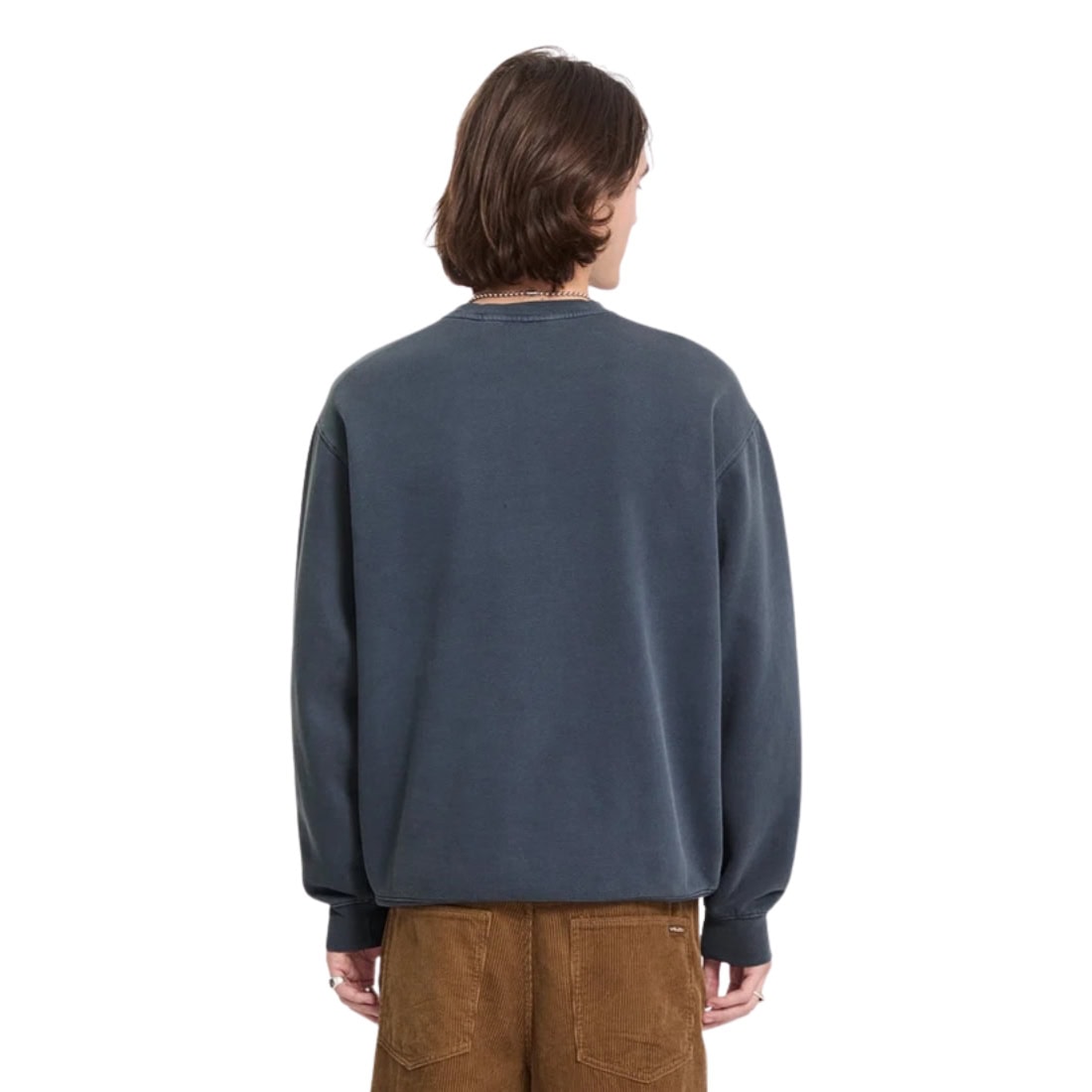 Volcom Single Stone PW Crew - Storm Blue - Mens Crew Neck Sweatshirt by Volcom