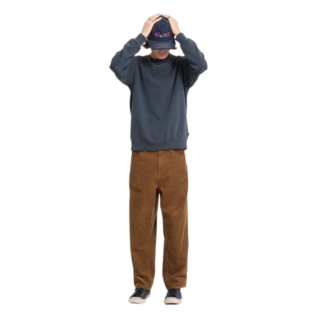 Volcom Single Stone PW Crew - Storm Blue - Mens Crew Neck Sweatshirt by Volcom