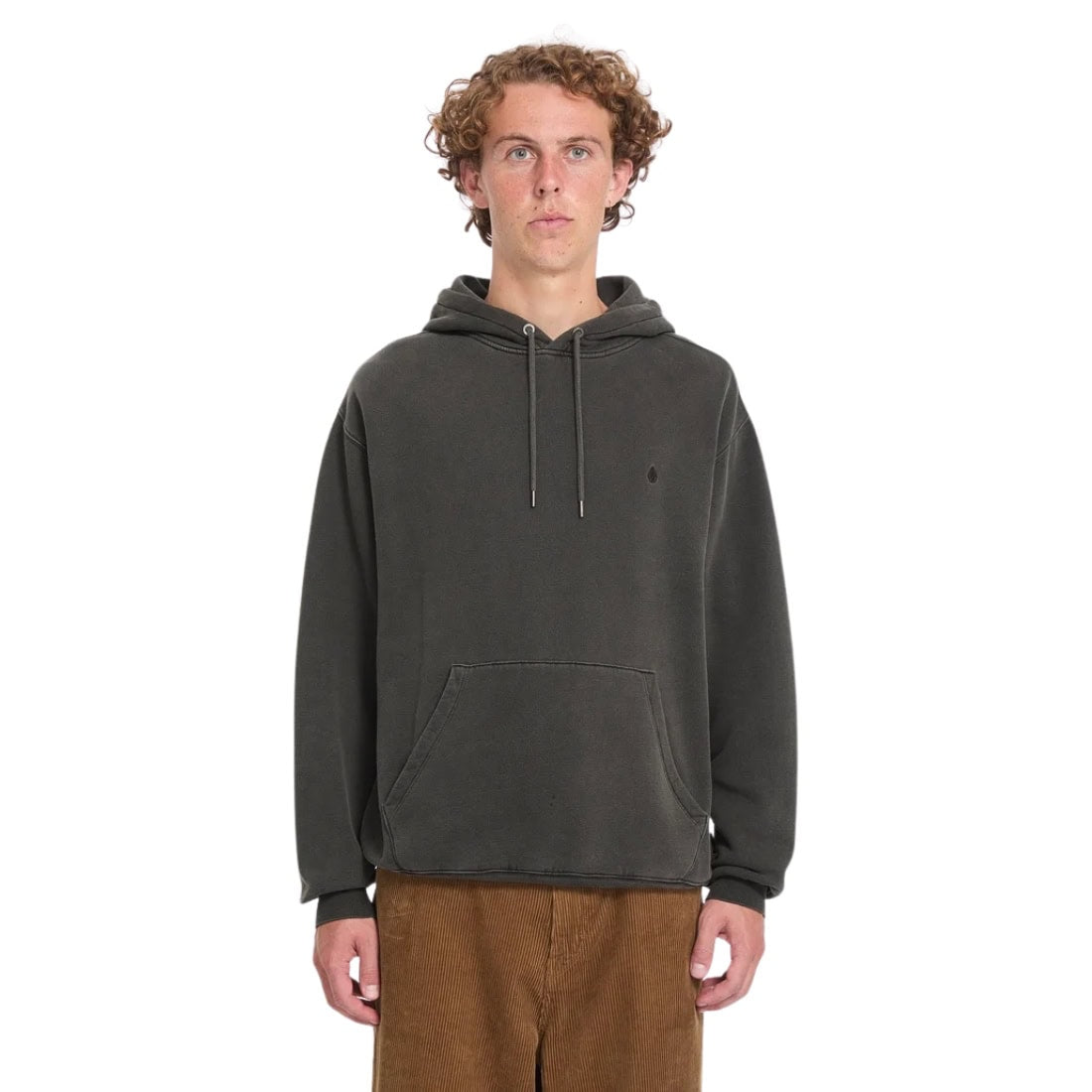 Volcom Single Stone PW Pullover Hood - Rinsed Black - Mens Pullover Hoodie by Volcom