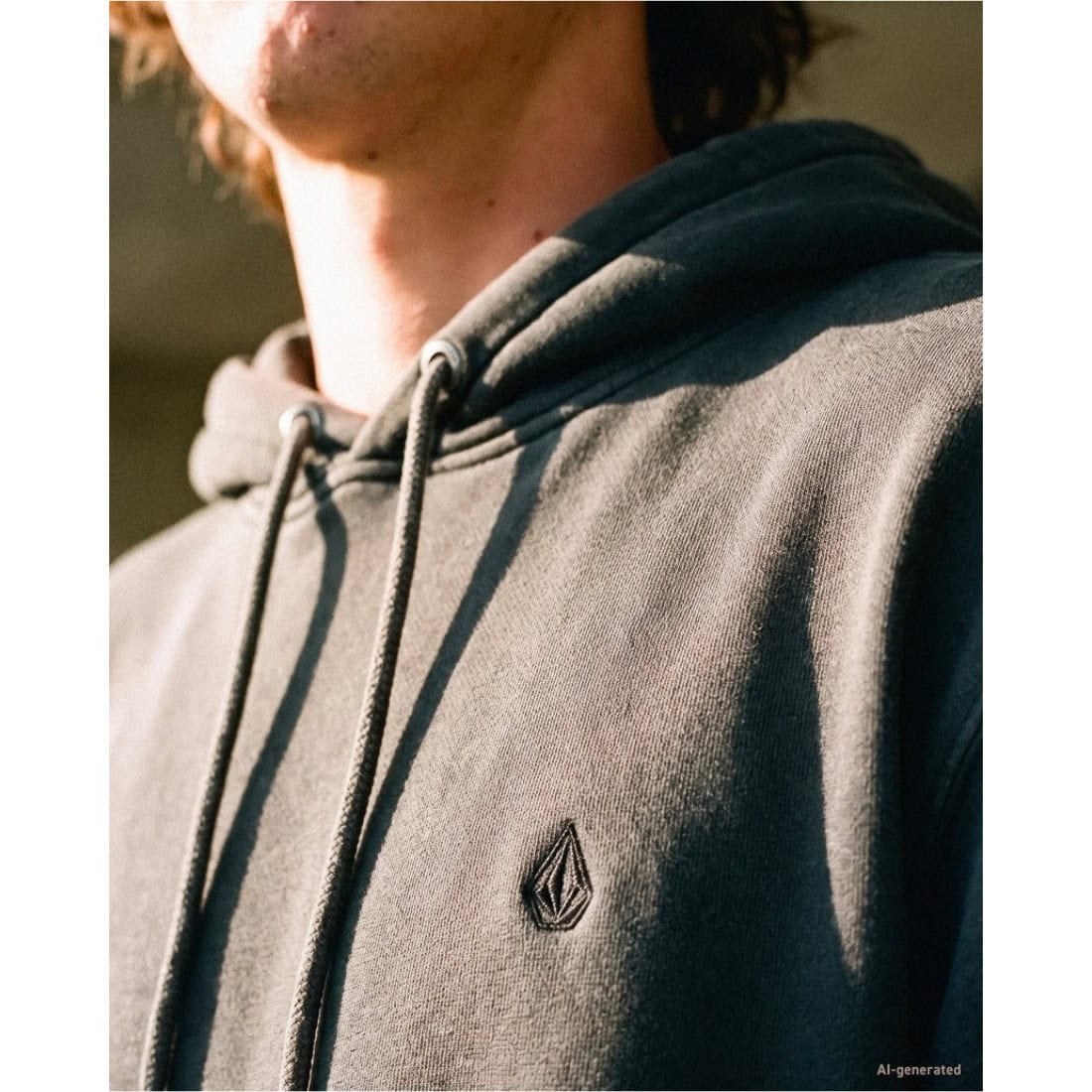 Volcom Single Stone PW Pullover Hood - Rinsed Black - Mens Pullover Hoodie by Volcom