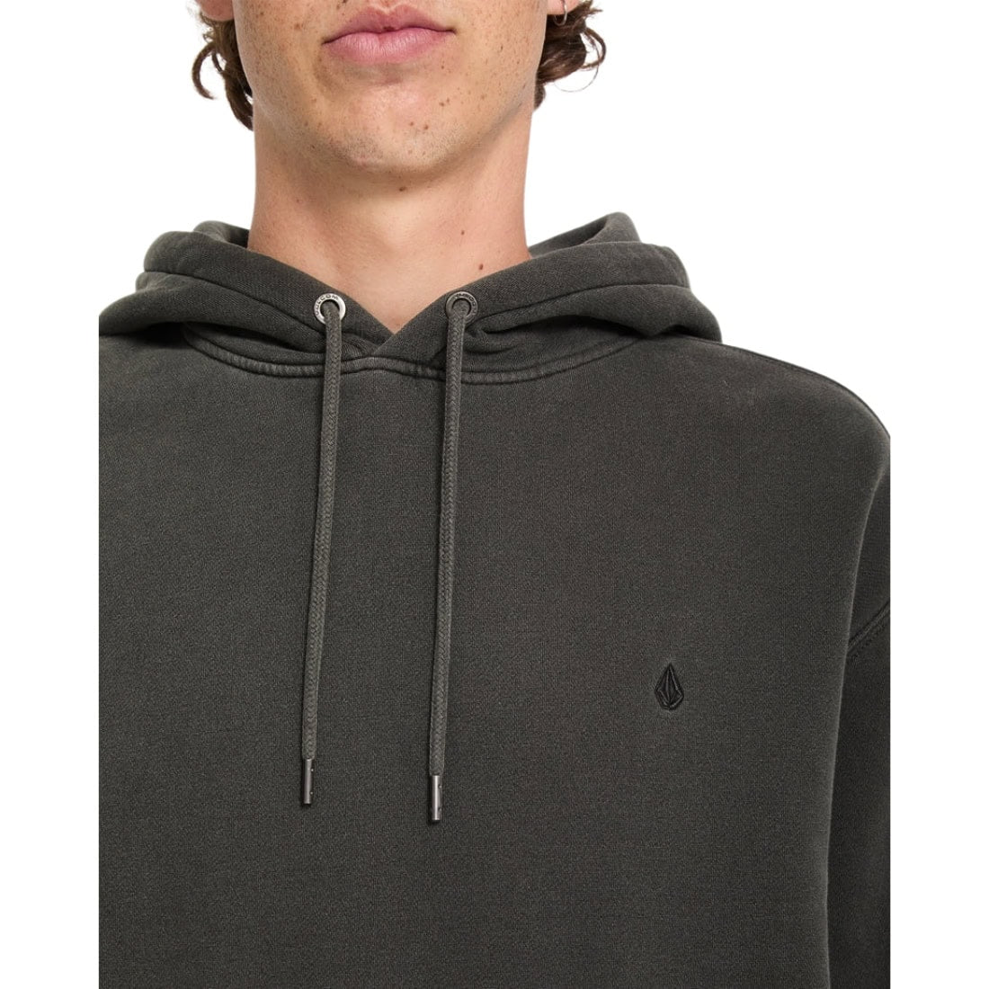 Volcom Single Stone PW Pullover Hood - Rinsed Black - Mens Pullover Hoodie by Volcom