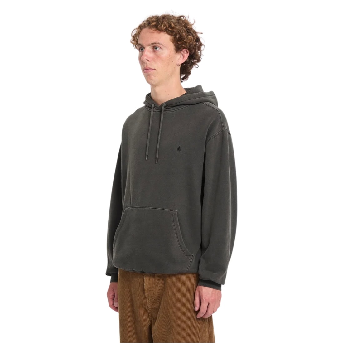 Volcom Single Stone PW Pullover Hood - Rinsed Black - Mens Pullover Hoodie by Volcom