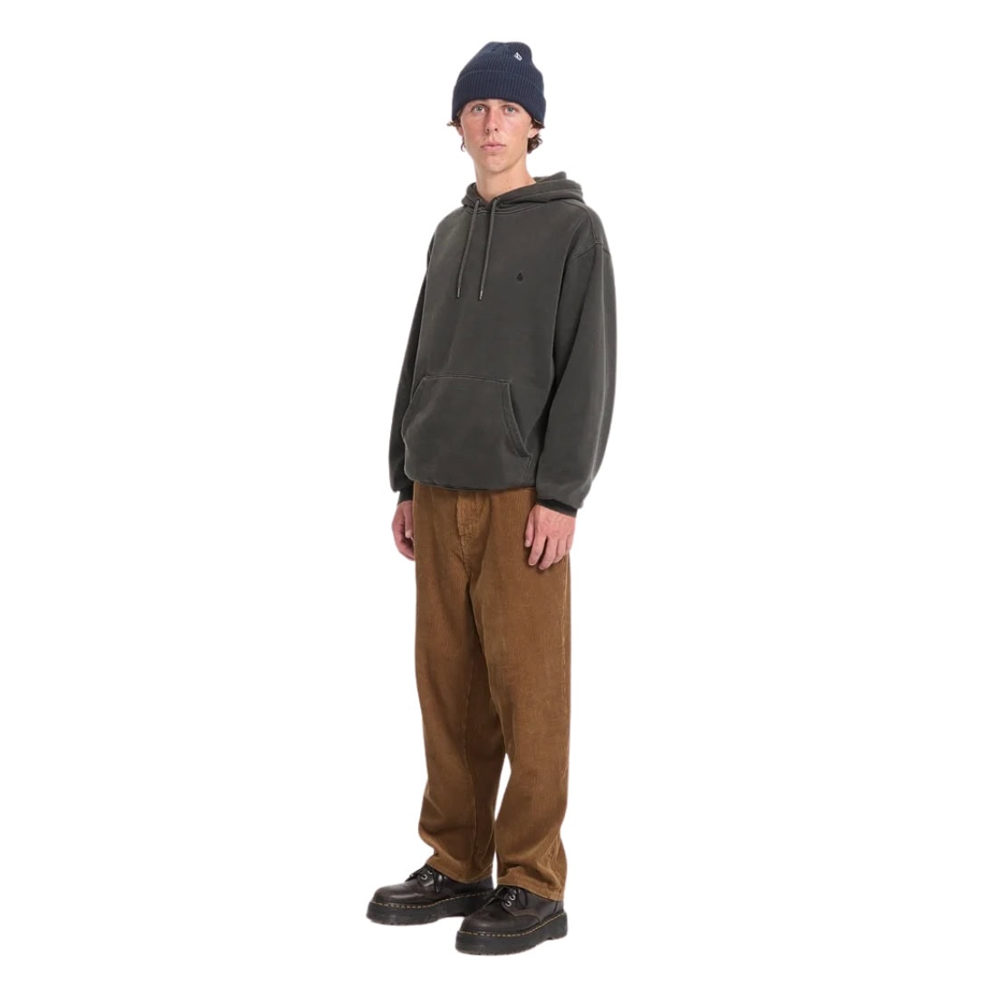 Volcom Single Stone PW Pullover Hood - Rinsed Black - Mens Pullover Hoodie by Volcom