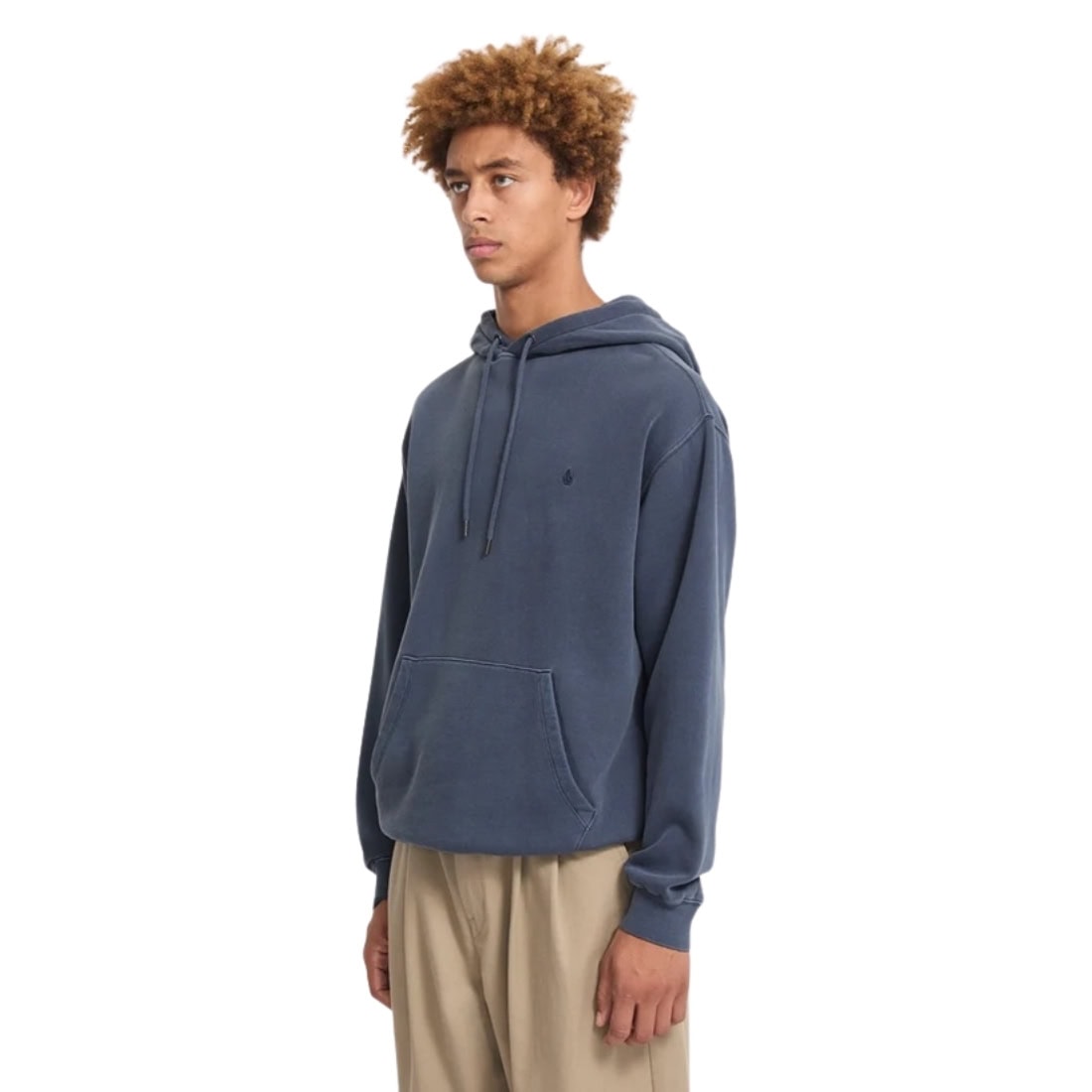Volcom Single Stone PW Pullover Hood - Storm Blue - Mens Pullover Hoodie by Volcom