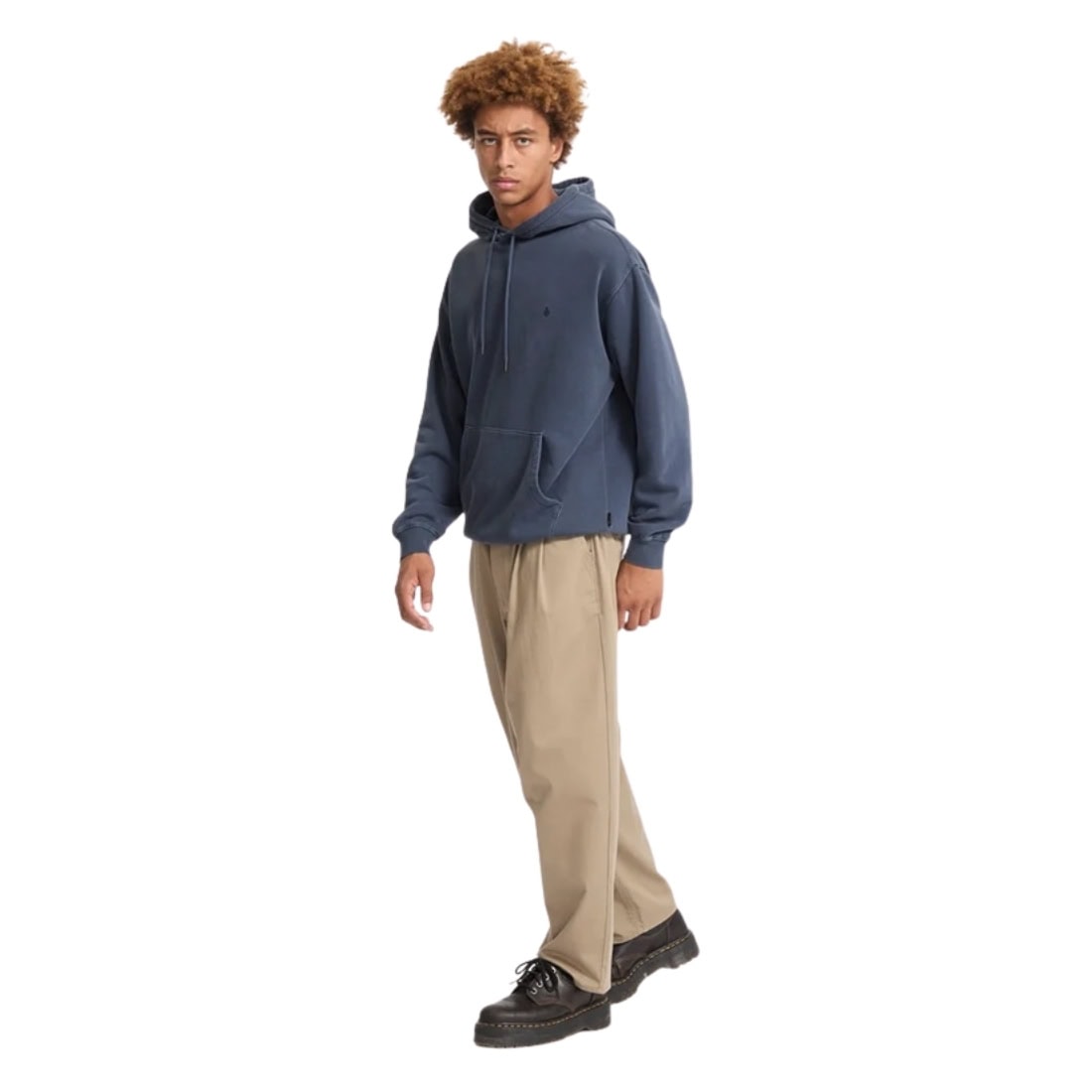 Volcom Single Stone PW Pullover Hood - Storm Blue - Mens Pullover Hoodie by Volcom