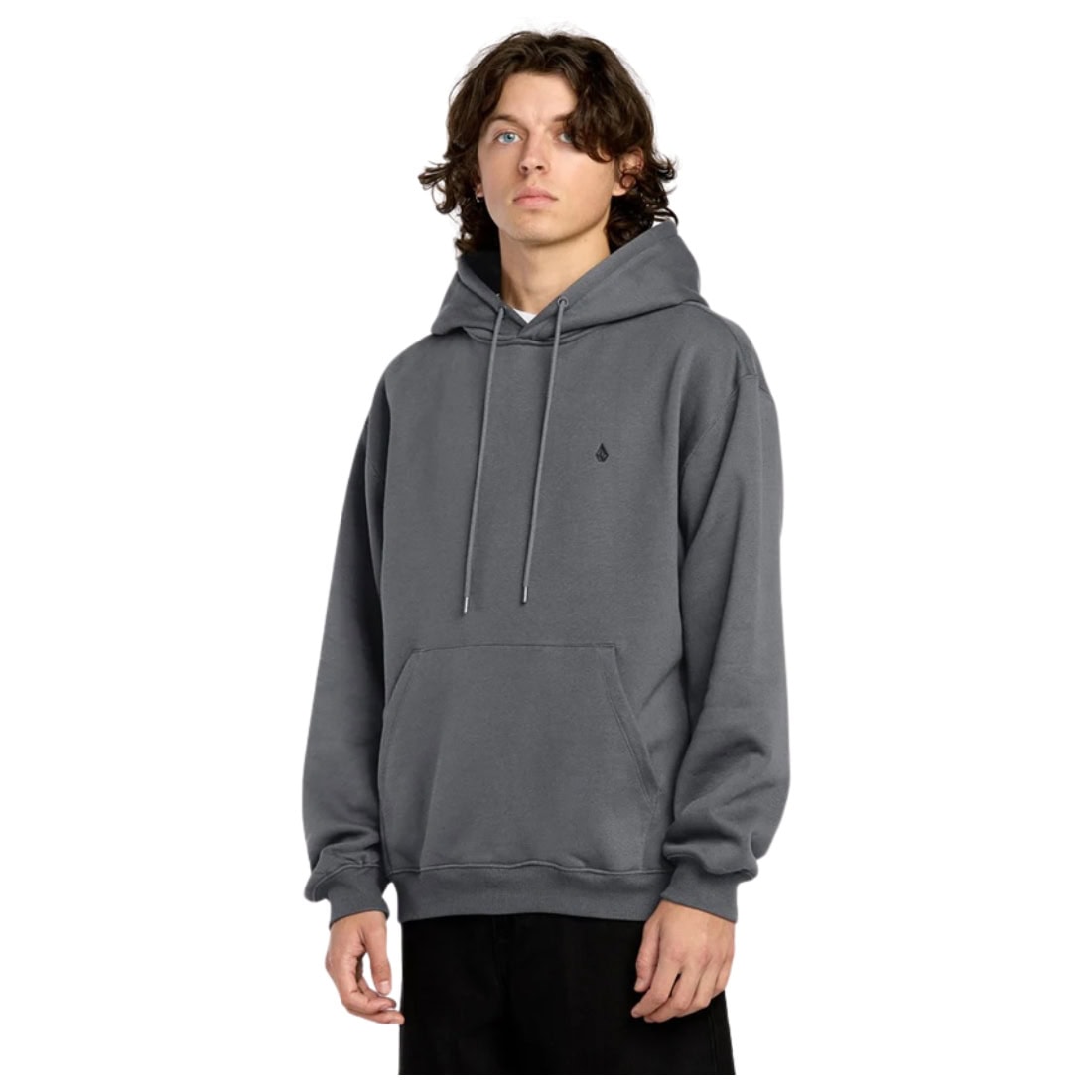 Volcom Single Stone PW Pullover Hoodie - Asphalt Black - Mens Pullover Hoodie by Volcom