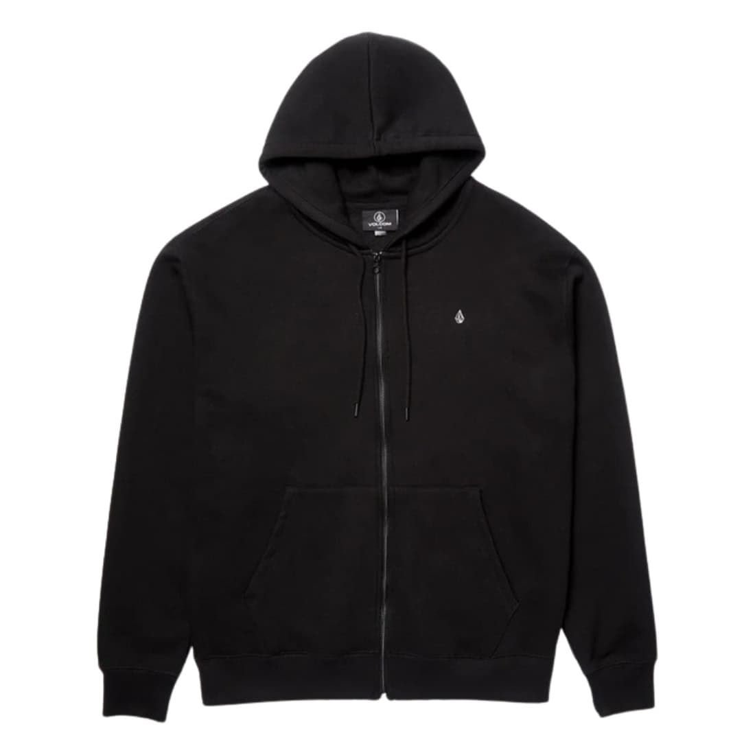 Volcom Single Stone Zip Hoodie - Black - Mens Zip Up Hoodie by Volcom