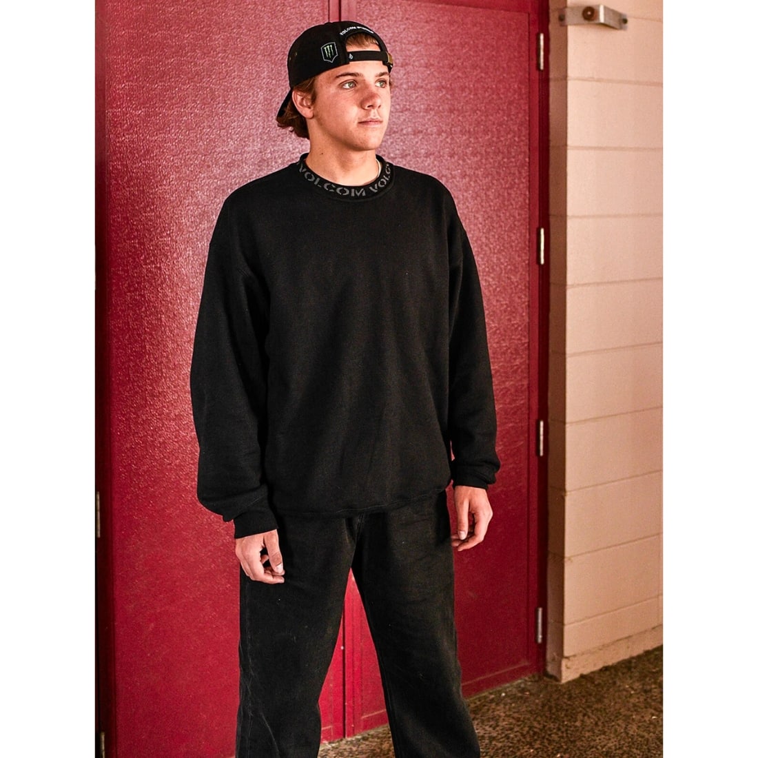 Volcom Skate Vitals Crew - Black - Mens Crew Neck Sweatshirt by Volcom