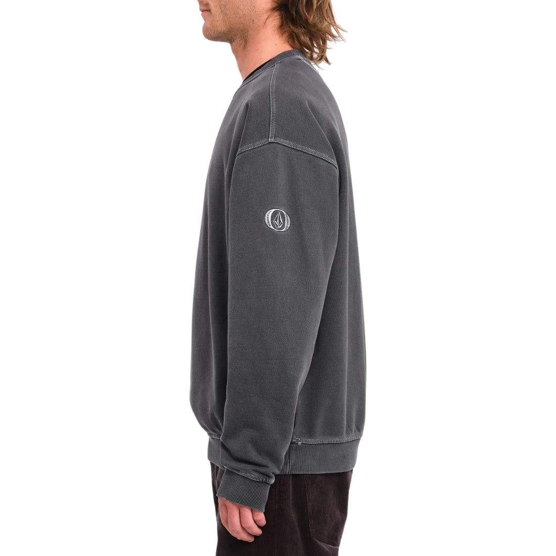 Volcom Skate Vitals Remy Crewneck Sweatshirt - Asphalt Black - Mens Crew Neck Sweatshirt by Volcom