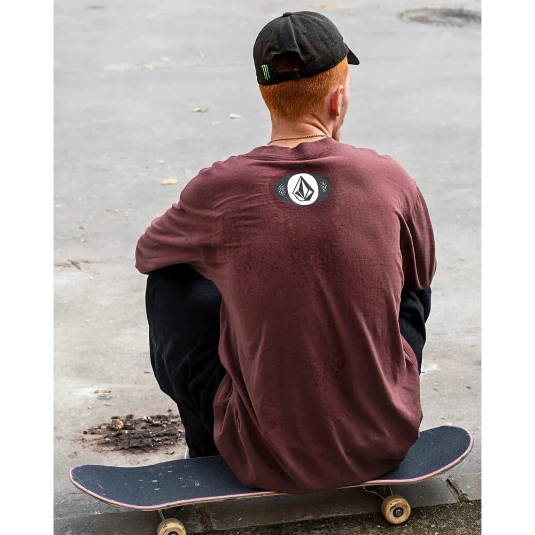 Volcom Skate Vitals Remy Longsleeve T-Shirt - Merlot - Mens Graphic T-Shirt by Volcom