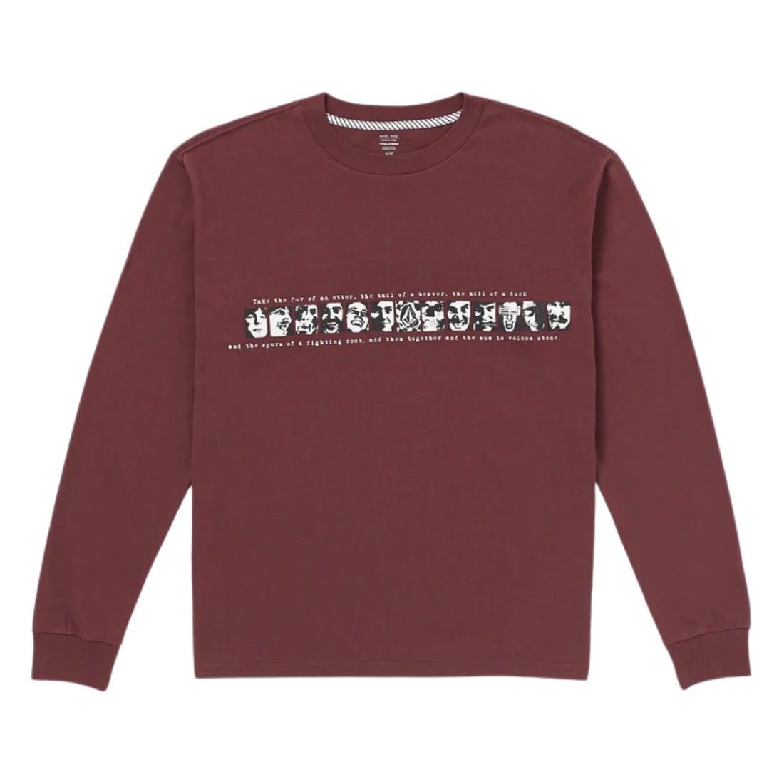 Volcom Skate Vitals Remy Longsleeve T-Shirt - Merlot - Mens Graphic T-Shirt by Volcom