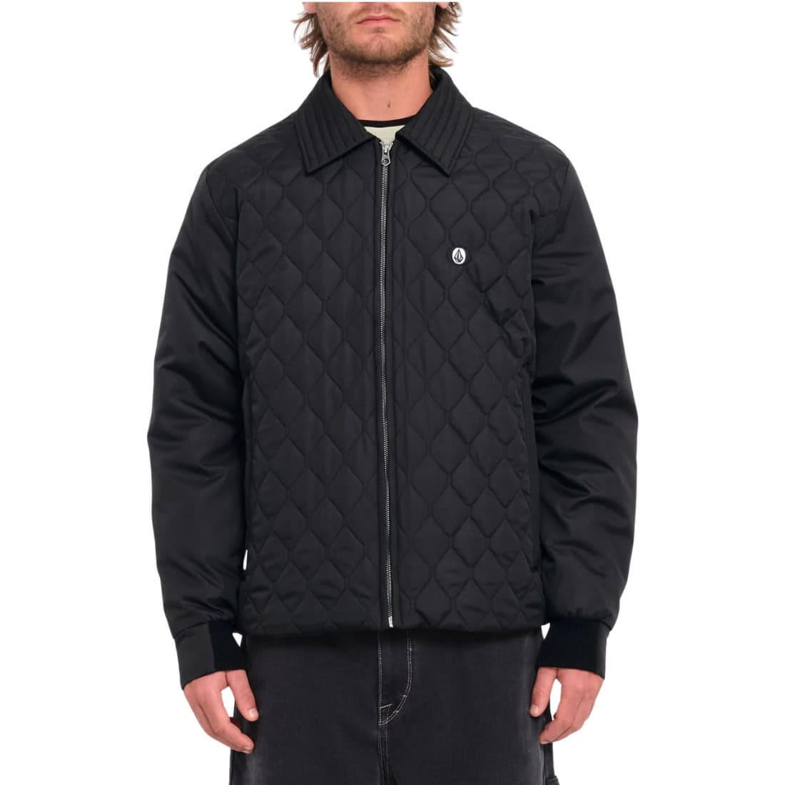 Volcom Skate Vitals Remy S Quilted Jacket - Black - Mens Casual Jacket by Volcom