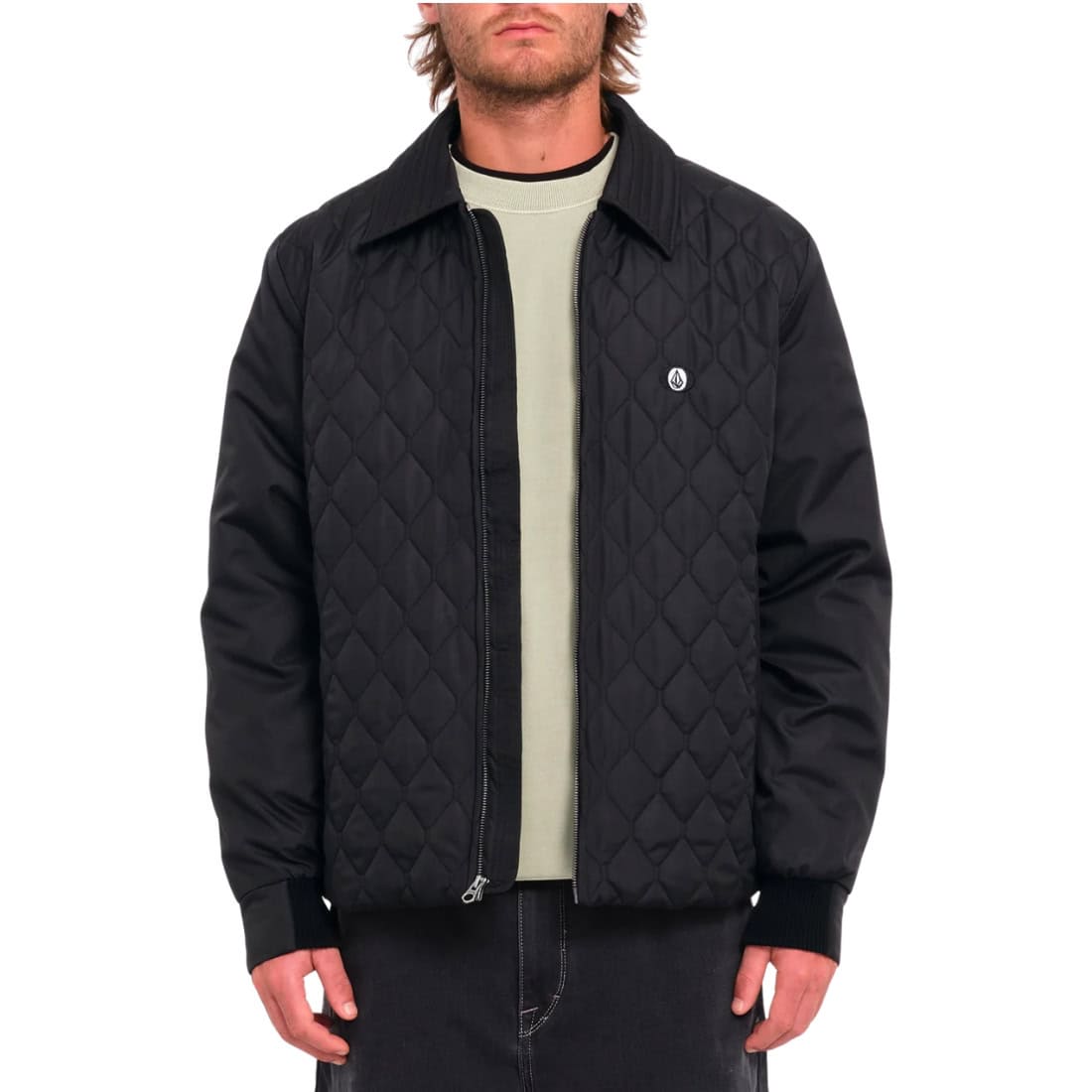 Volcom Skate Vitals Remy S Quilted Jacket - Black - Mens Casual Jacket by Volcom