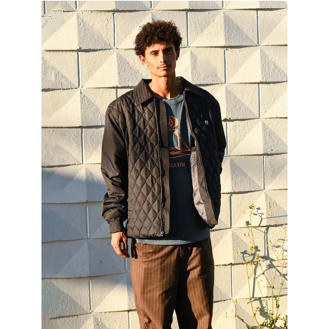 Volcom Skate Vitals Remy S Quilted Jacket - Black - Mens Casual Jacket by Volcom