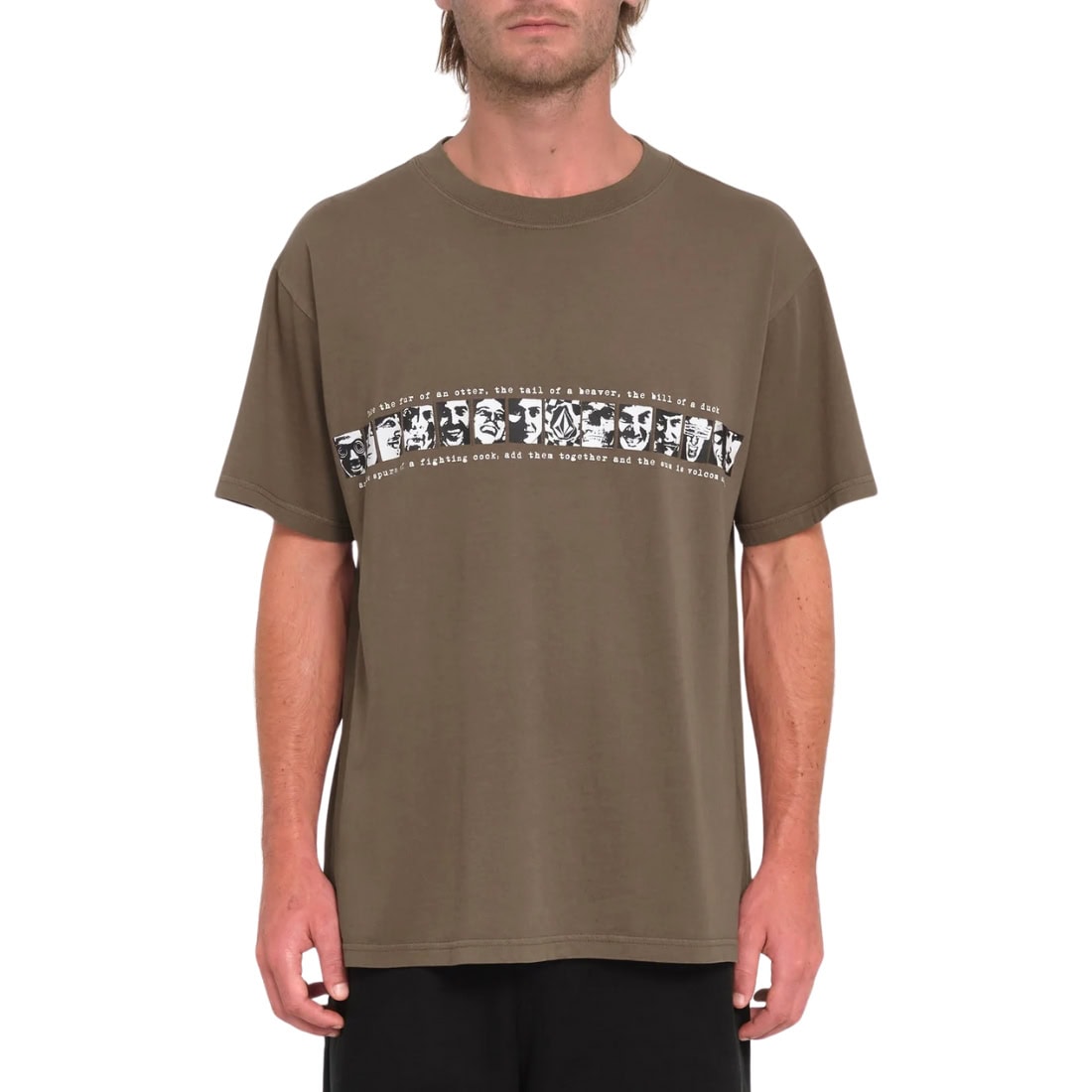 Volcom Skate Vitals Remy T-Shirt - Dark Earth - Mens Skate Brand T-Shirt by Volcom