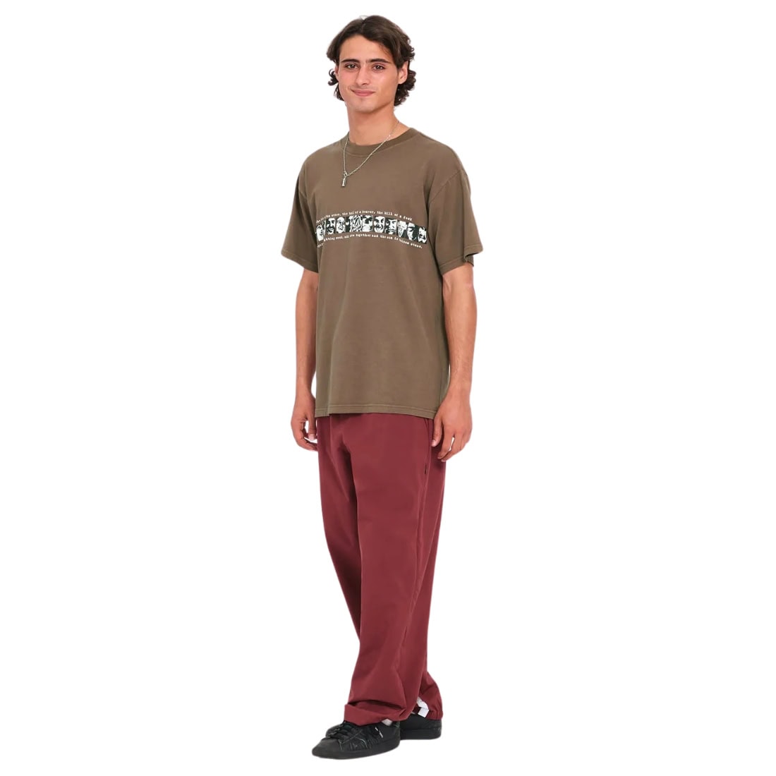 Volcom Skate Vitals Remy T-Shirt - Dark Earth - Mens Skate Brand T-Shirt by Volcom