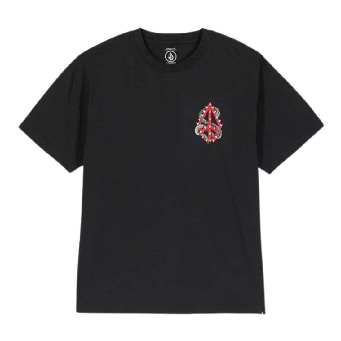 Volcom Snake Peace Loose Fit T-Shirt - Black - Mens Graphic T-Shirt by Volcom