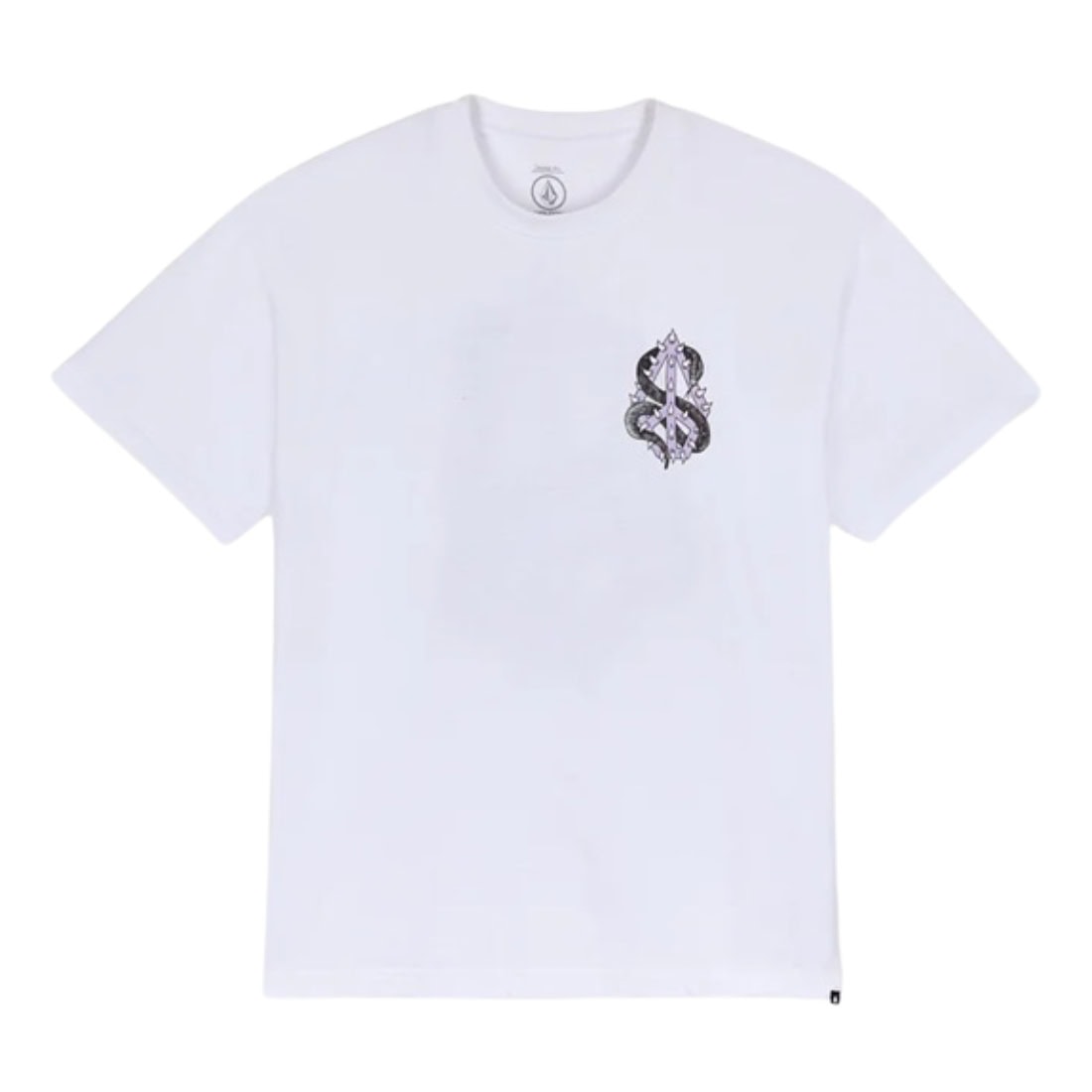 Volcom Snake Peace Loose Fit T-Shirt - White - Mens Graphic T-Shirt by Volcom