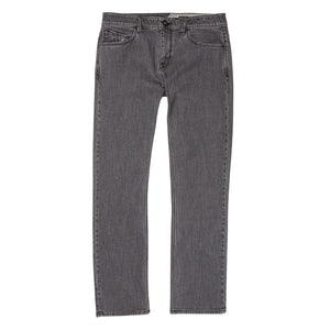 Volcom Solver Denim - Easy Enzyme Grey (Sp23) - Mens Regular/Straight Denim Jeans by Volcom