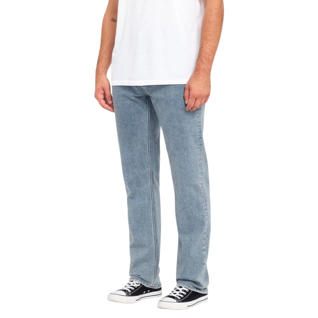 Volcom Solver Denim Jeans - Ash - Mens Regular/Straight Denim Jeans by Volcom