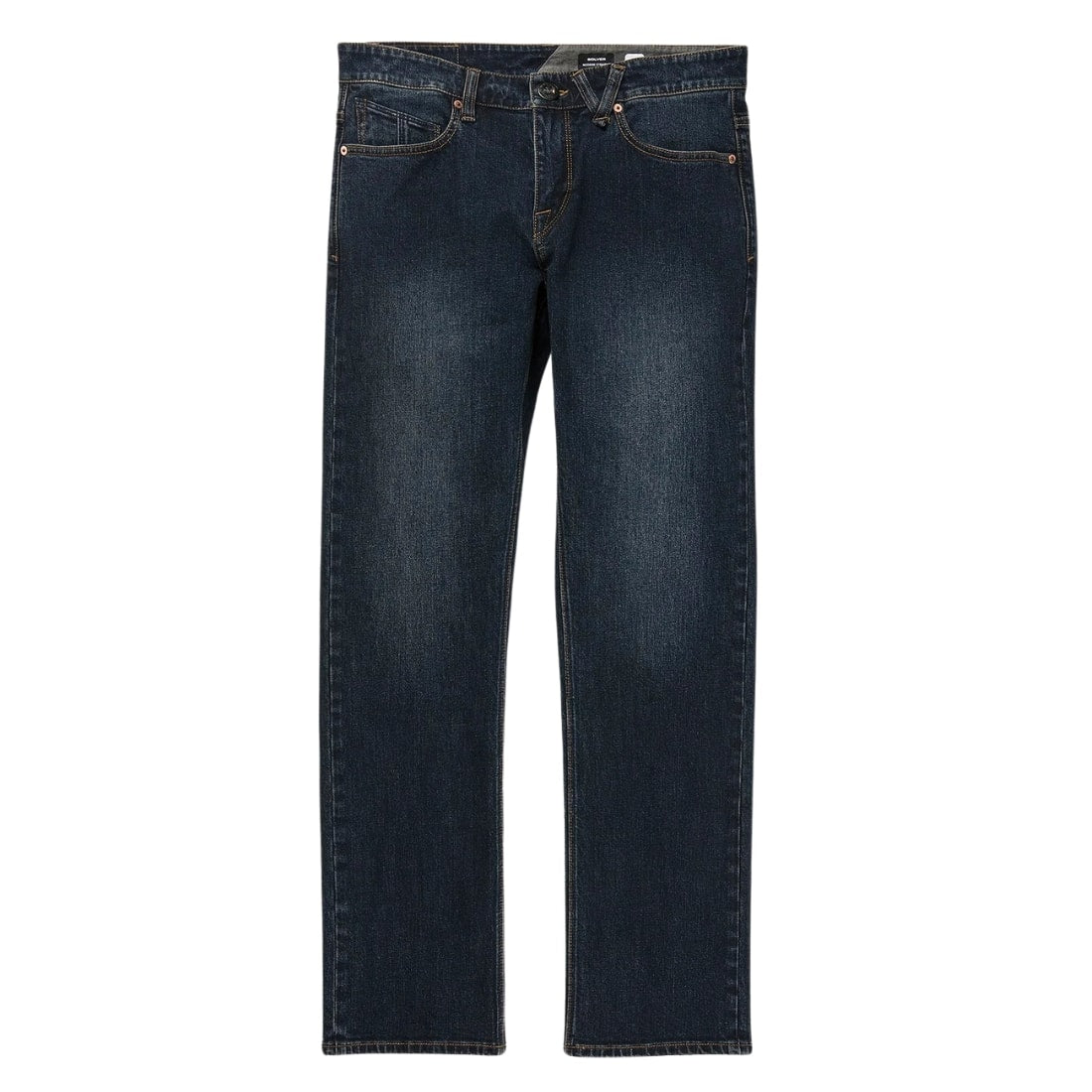 Volcom Solver Denim - New Vintage Blue - Mens Regular/Straight Denim Jeans by Volcom