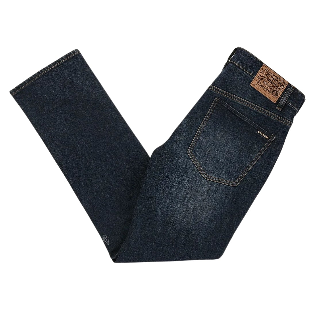 Volcom Solver Denim - New Vintage Blue - Mens Regular/Straight Denim Jeans by Volcom