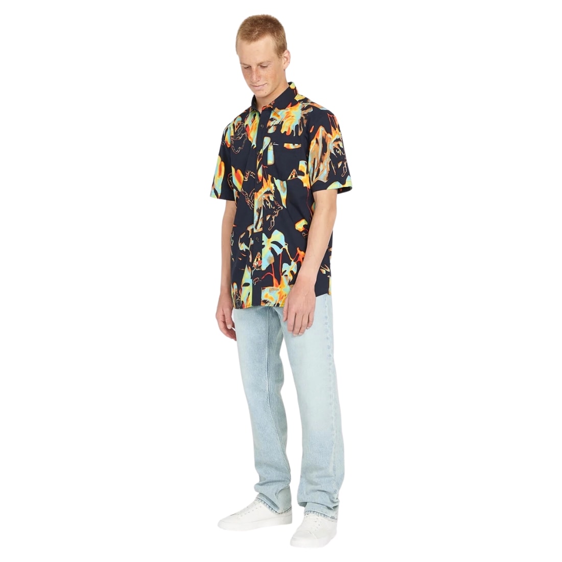 Volcom Solver Denim - Powder Blue - Mens Regular/Straight Denim Jeans by Volcom