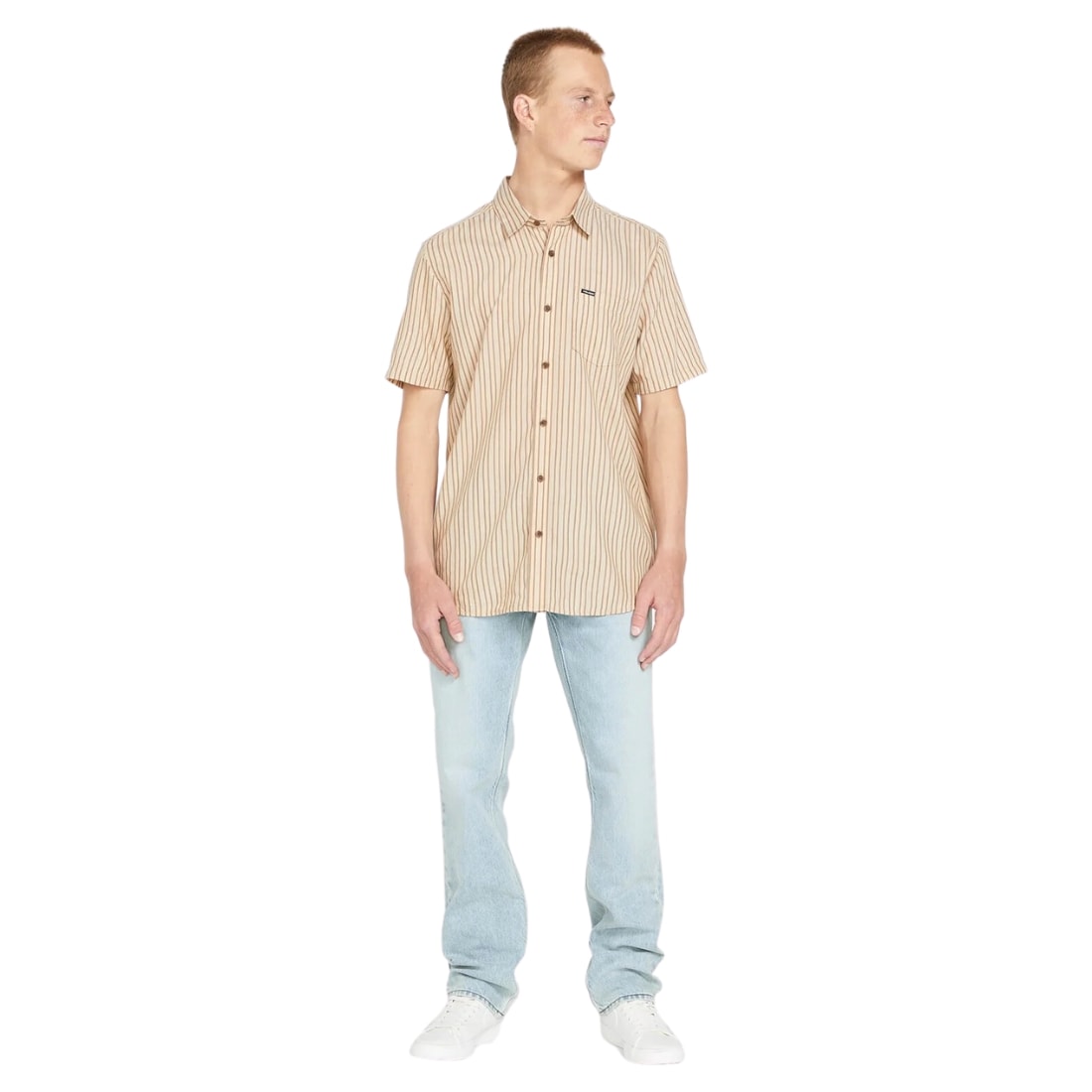 Volcom Solver Denim - Powder Blue - Mens Regular/Straight Denim Jeans by Volcom