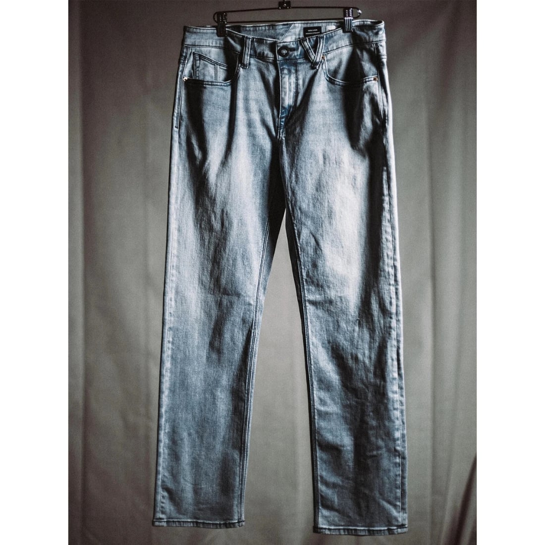 Volcom Solver Denim - Powder Blue - Mens Regular/Straight Denim Jeans by Volcom