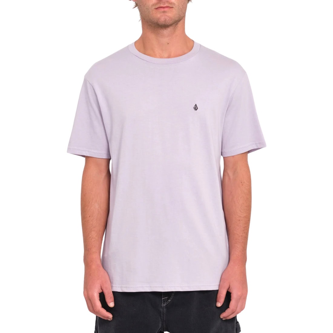 Volcom Stone Blanks T-Shirt - Light Purple - Mens Plain T-Shirt by Volcom