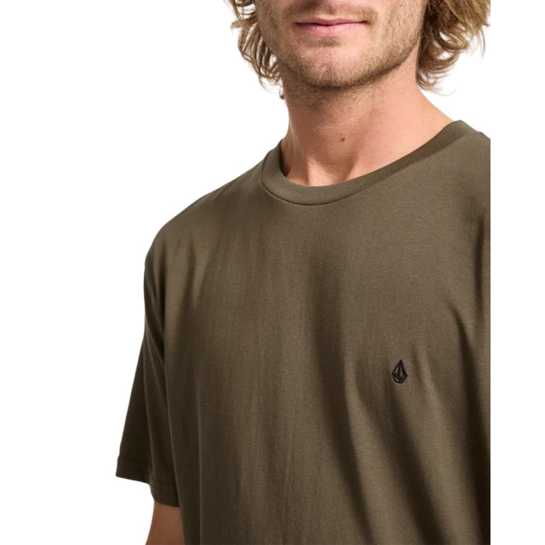 Volcom Stone Blanks T-Shirt - Sage Leaf - Mens Plain T-Shirt by Volcom
