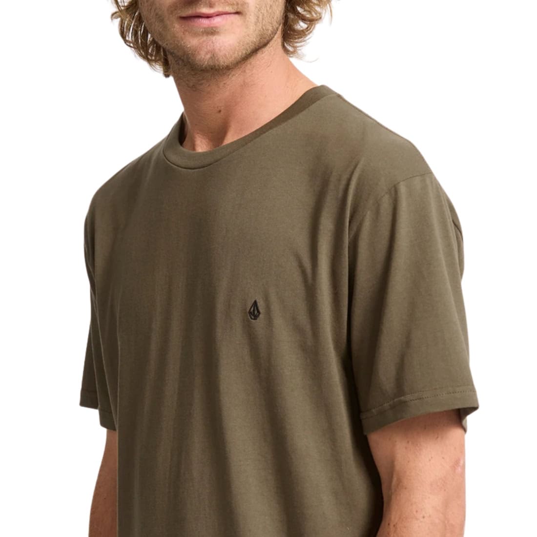 Volcom Stone Blanks T-Shirt - Sage Leaf - Mens Plain T-Shirt by Volcom