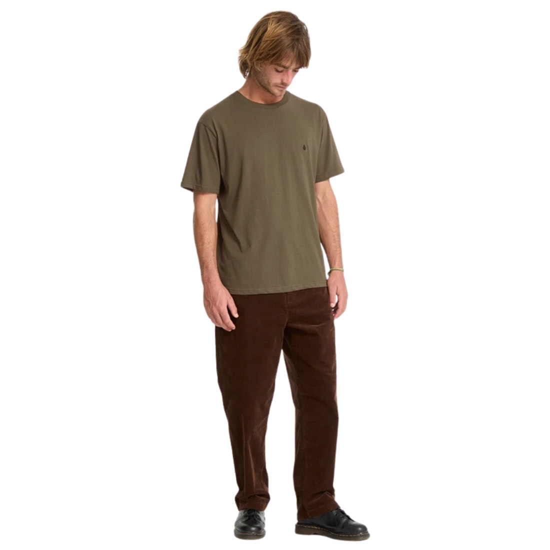 Volcom Stone Blanks T-Shirt - Sage Leaf - Mens Plain T-Shirt by Volcom