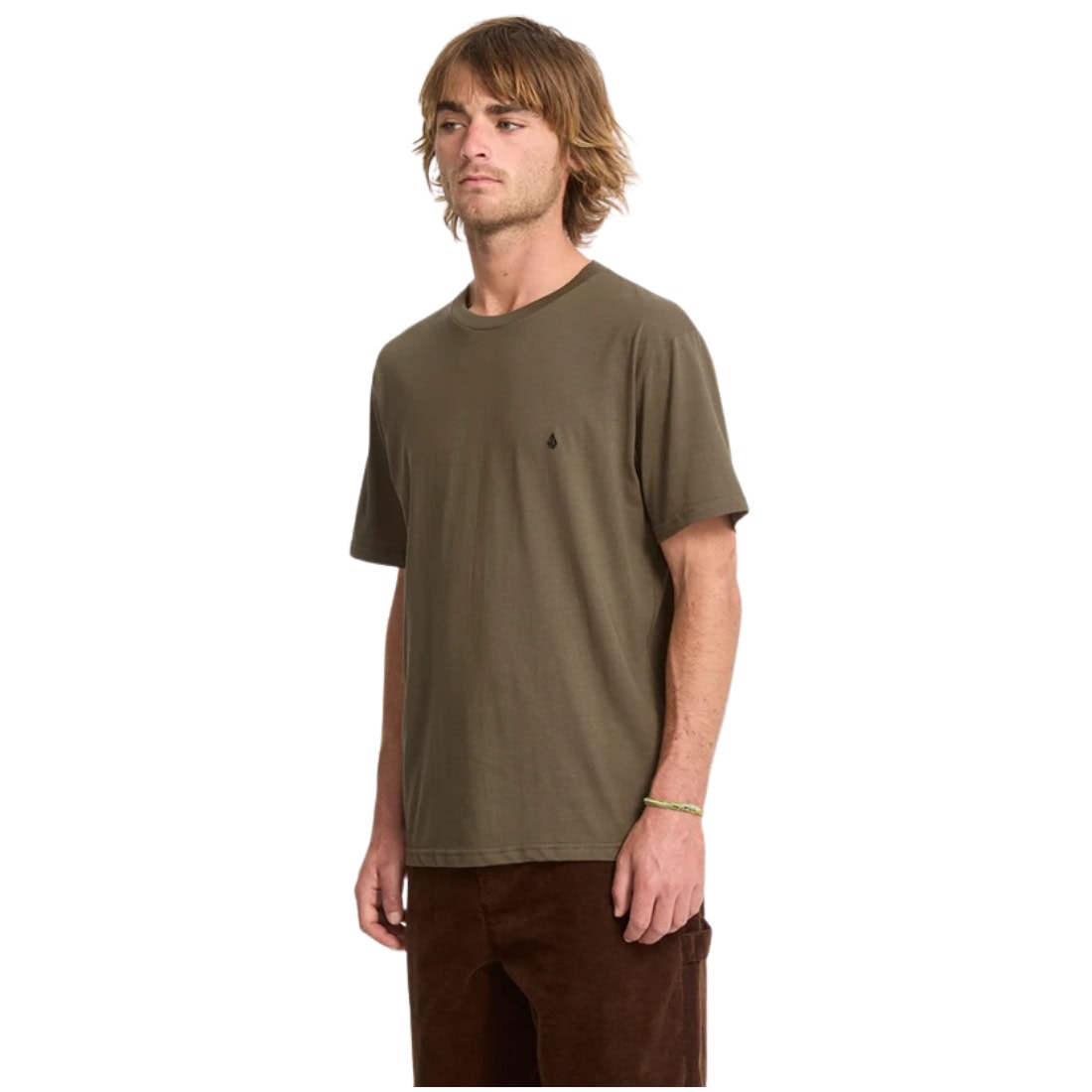 Volcom Stone Blanks T-Shirt - Sage Leaf - Mens Plain T-Shirt by Volcom