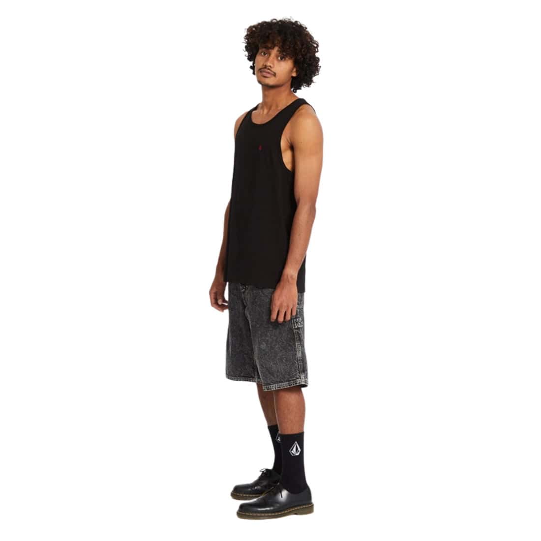 Volcom Stone Blanks Tank Top Vest - Black SP26 - Mens Skate Brand Vest/Tank Top by Volcom