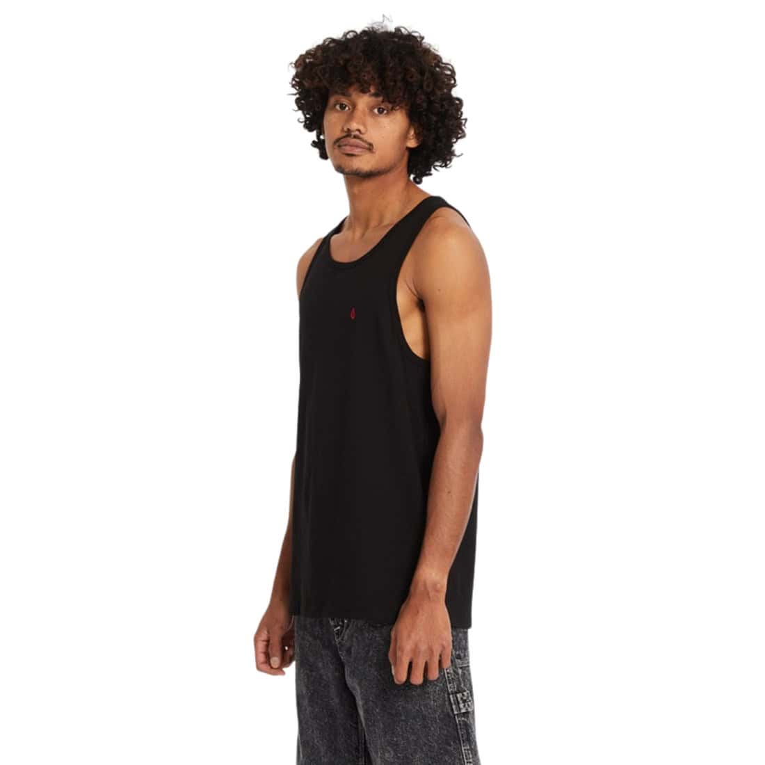 Volcom Stone Blanks Tank Top Vest - Black SP26 - Mens Skate Brand Vest/Tank Top by Volcom