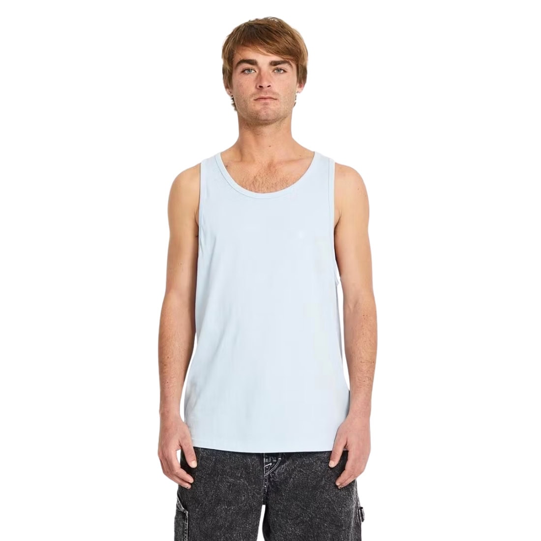 Volcom Stone Blanks Tank Top Vest - Carolina Blue - Mens Surf Brand Vest/Tank Top by Volcom