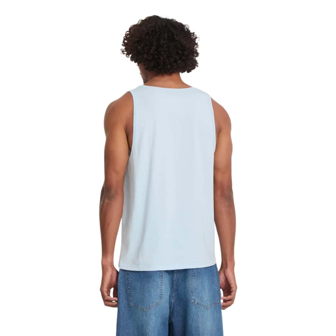 Volcom Stone Blanks Tank Top Vest - Light Blue Acid - Mens Skate Brand Vest/Tank Top by Volcom